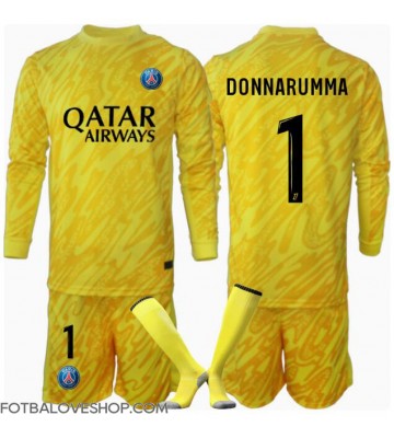 Paris Saint-Germain Gianluigi Donnarumma #1 Brankářské Dětské Alternativní Dres 2024-25 Dlouhý Rukáv (+ trenýrky)